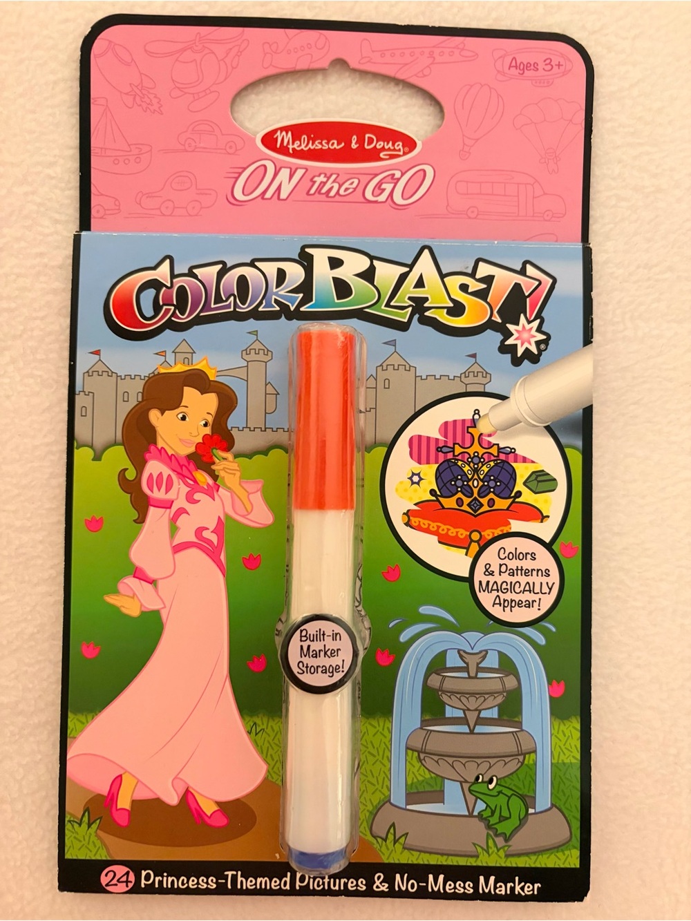 ⭐️4/$10 Melissa & Doug Princess Themed Color Blast Book